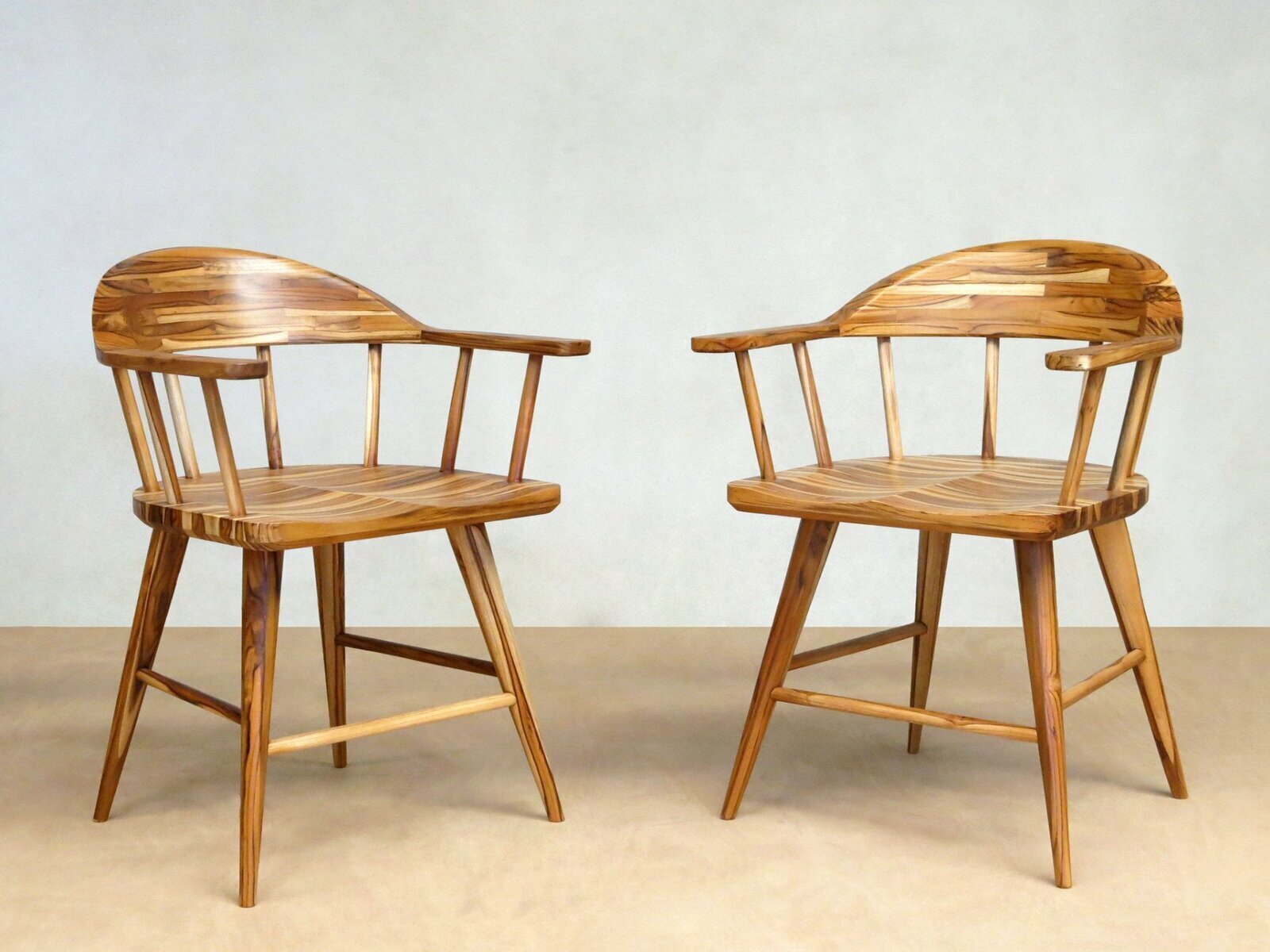 Handmade captains chair with arms 