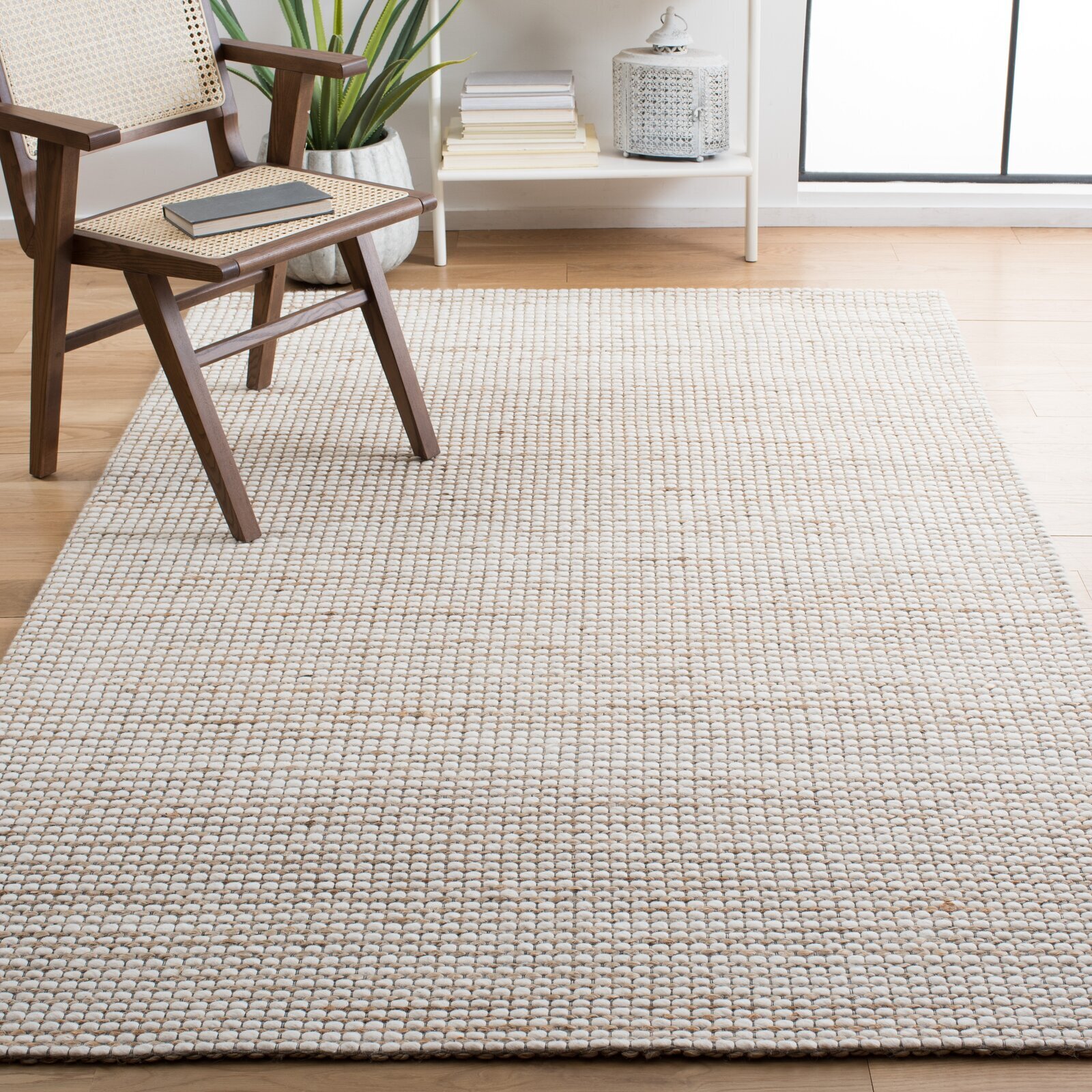 Handmade Natural Materials Rectangle Shaped Rug 
