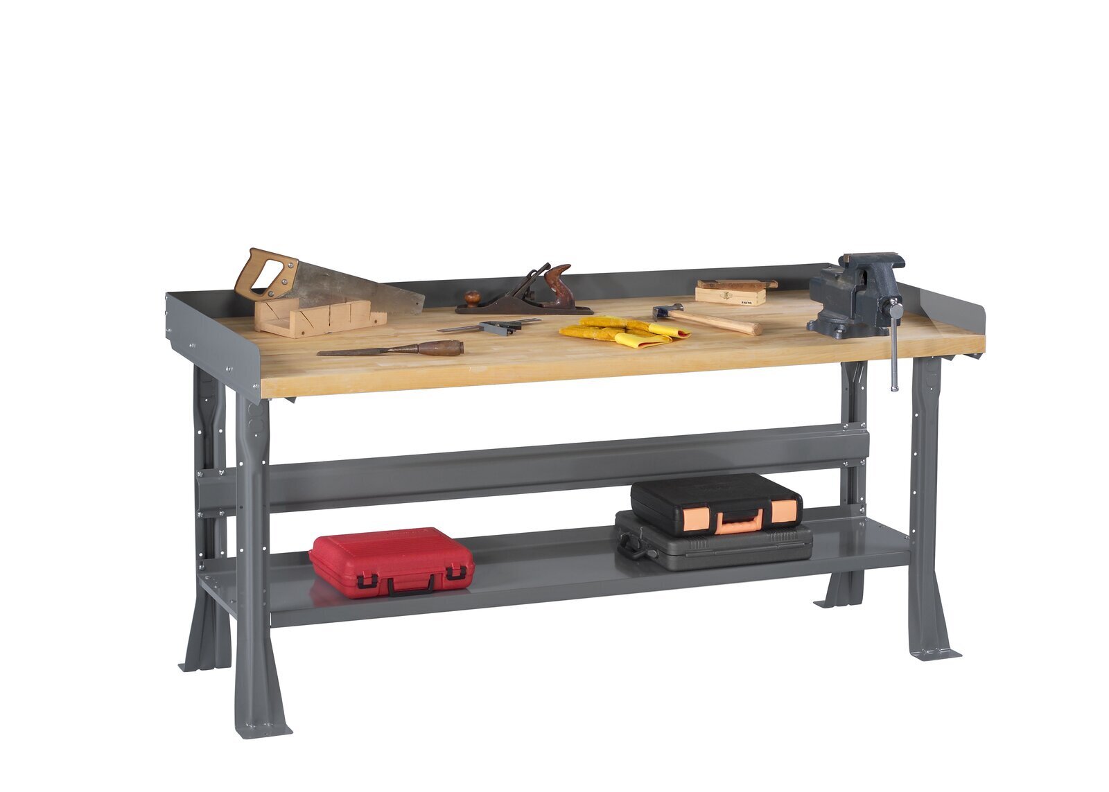 Heavy Duty Butcher Block Top Workbench
