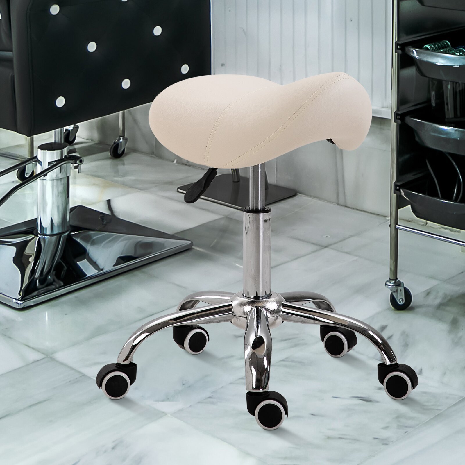 Heavy Duty Rolling Lab Stool 