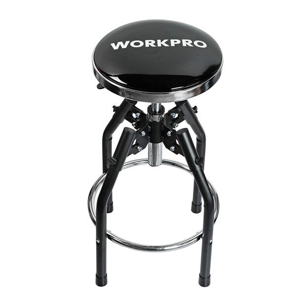 Heavy duty steel garage stool
