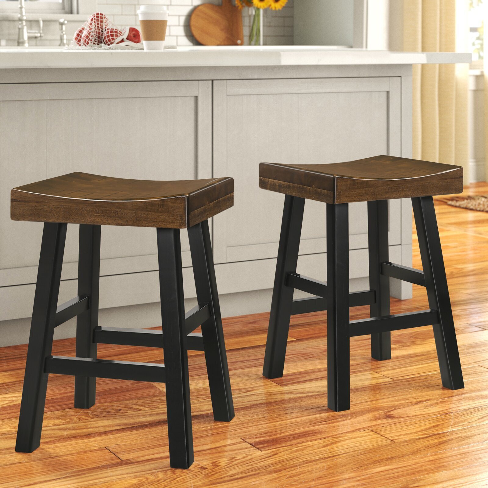Heavy Duty Wooden Counter Stool 