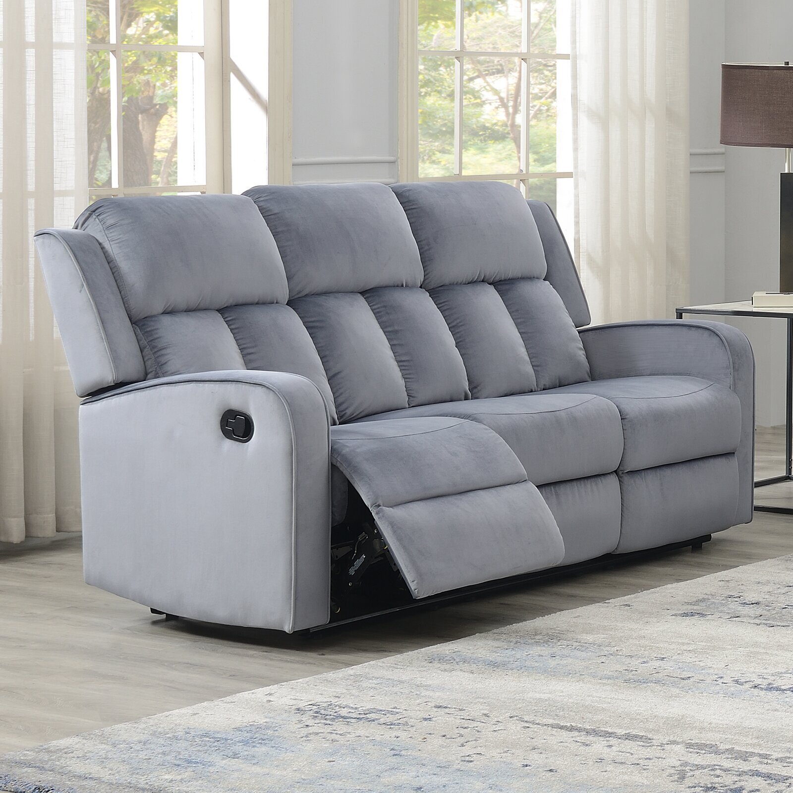 High back fabric sofa for home cinemas