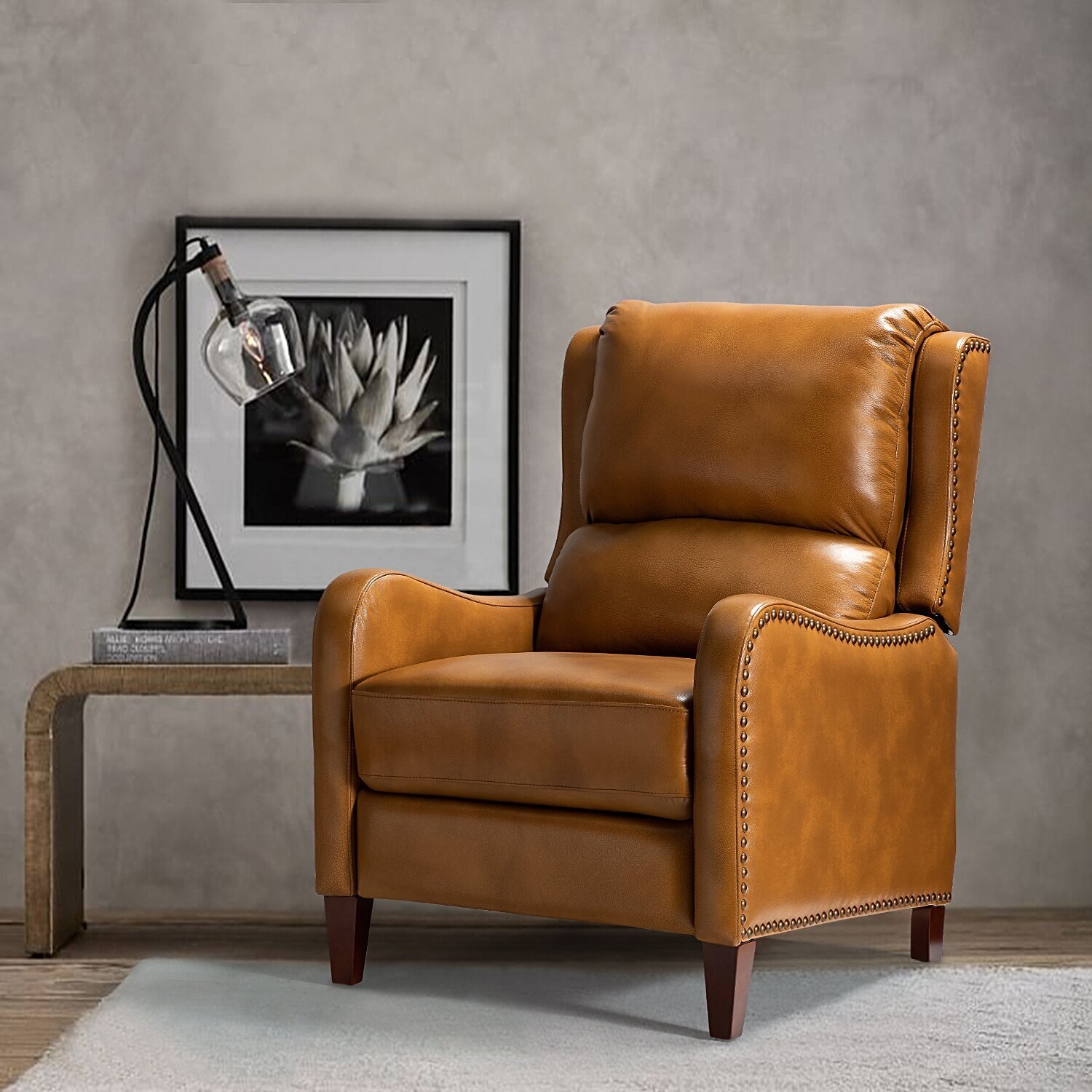 High End Leather Recliner 