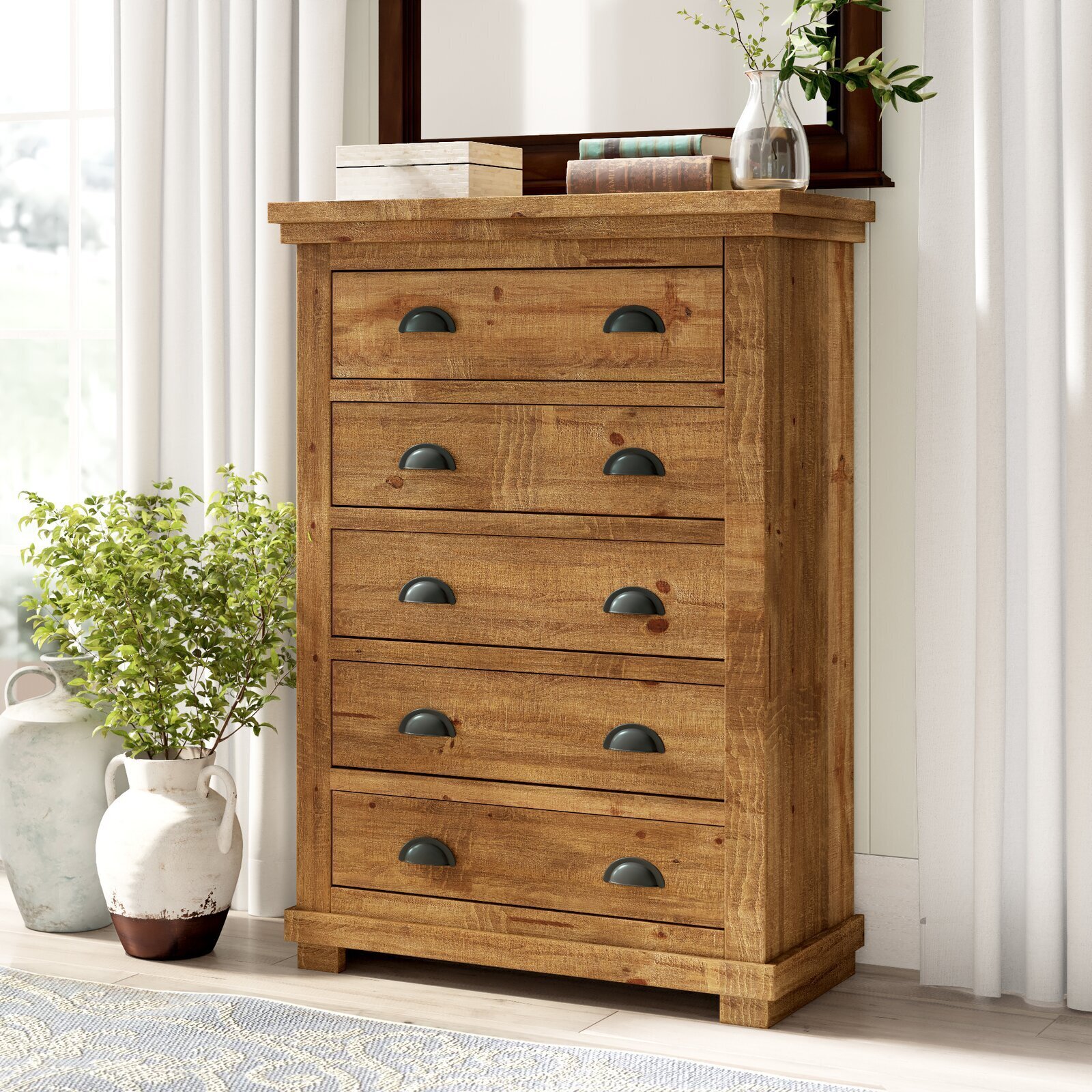 Highboy Knotty Pine Dresser