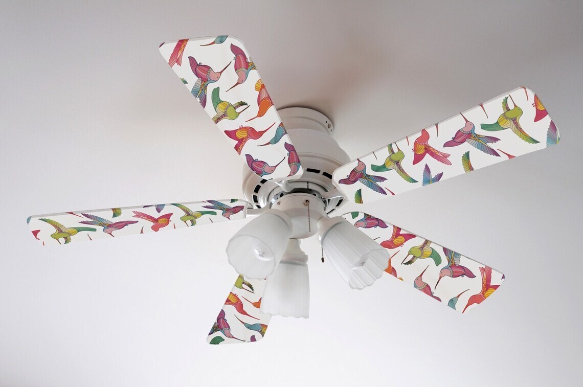 Hummingbird Fan Blade Covers