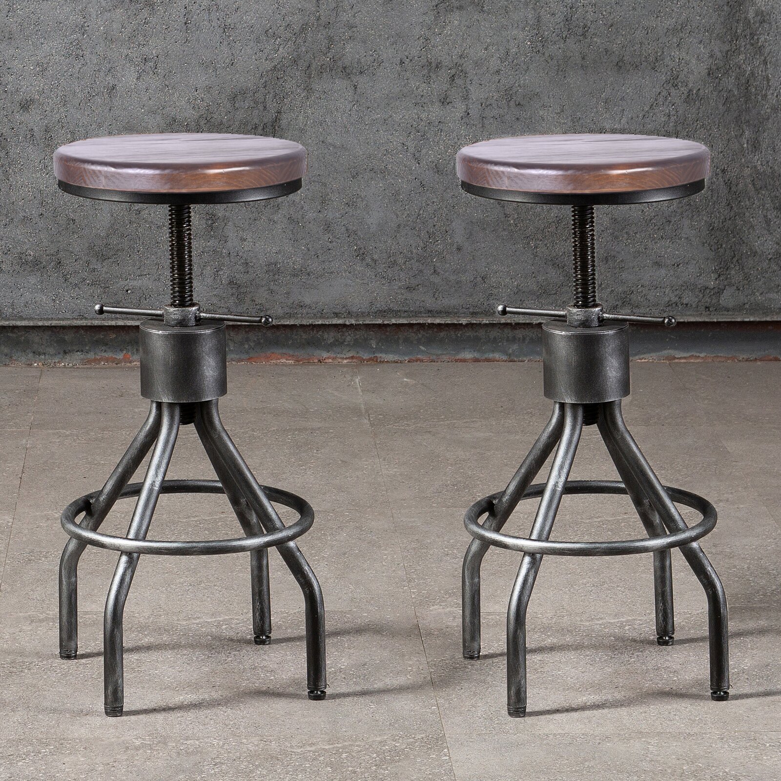 Industrial Bar Stool (Set of 2)