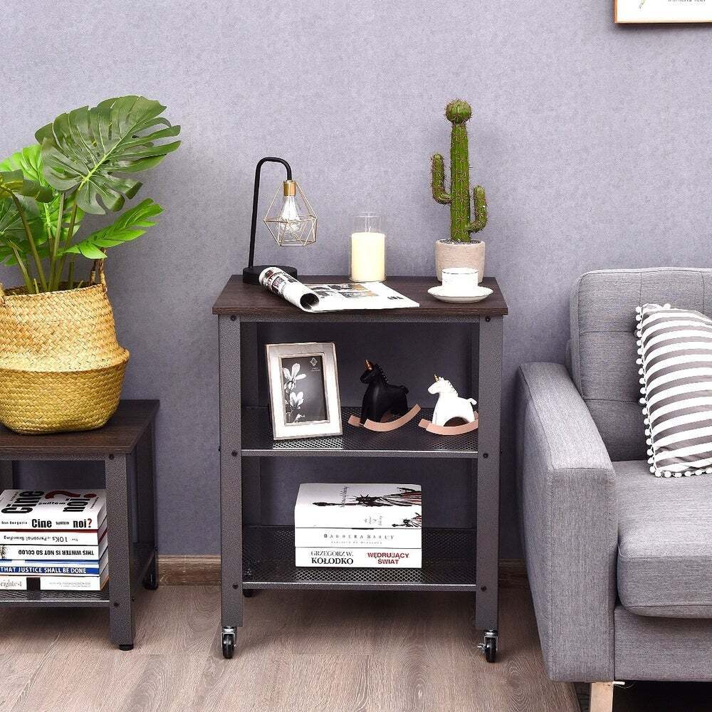 Industrial End Table