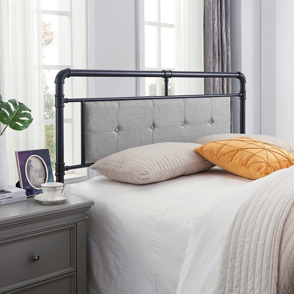 Industrial Style Iron Headboard