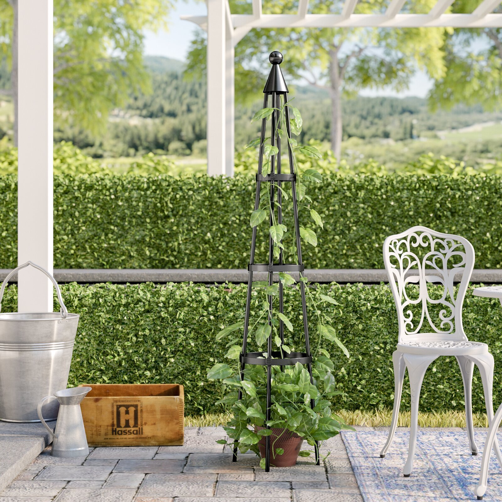 Iron Obelisk Trellis 