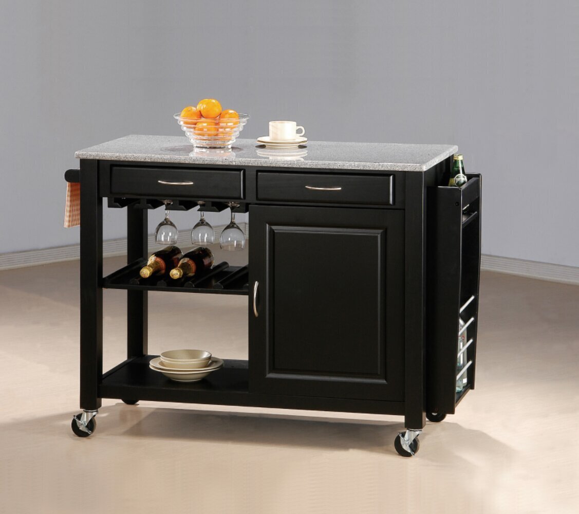 Kitchen island granite with a variety of storage options