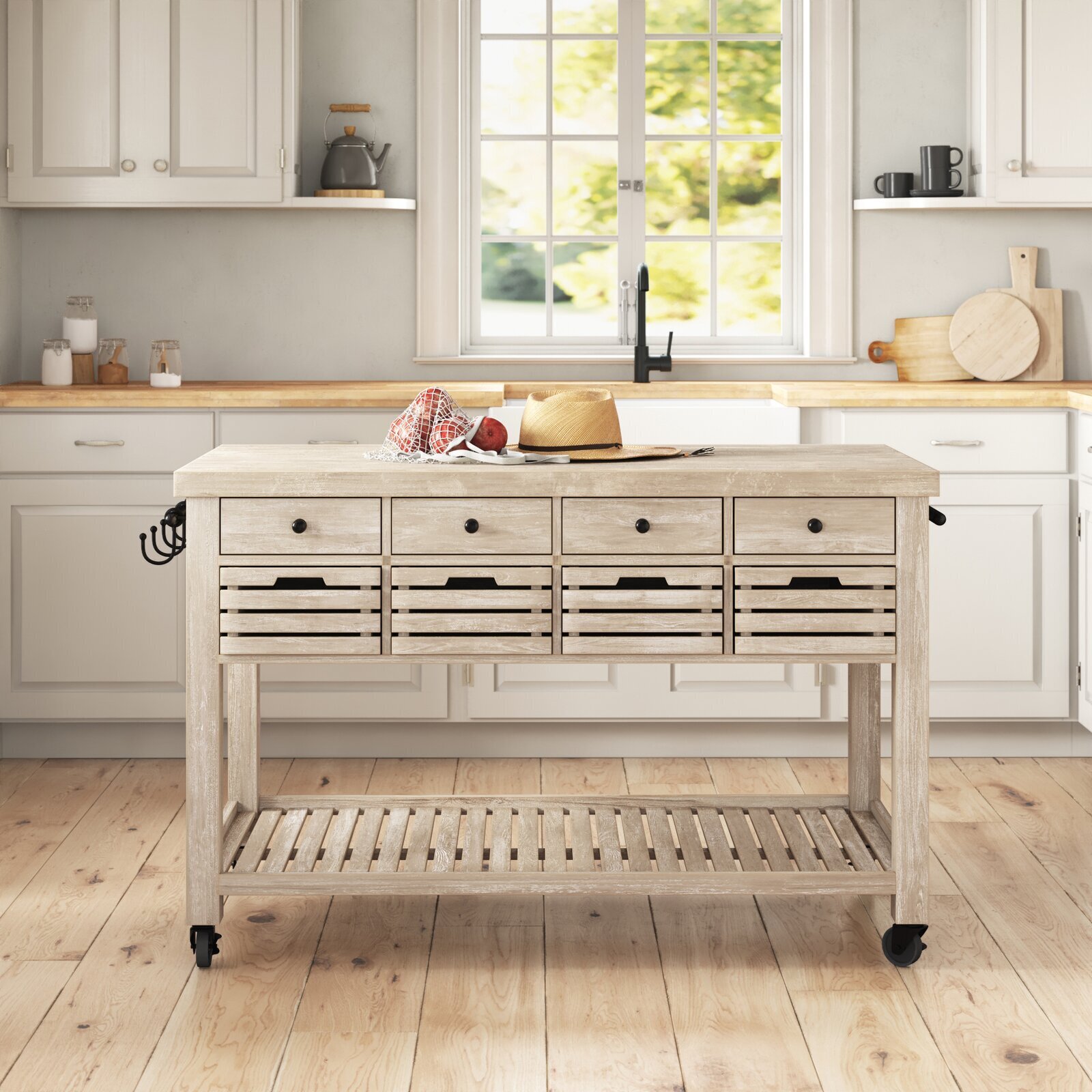 Kitchen island with drawers only