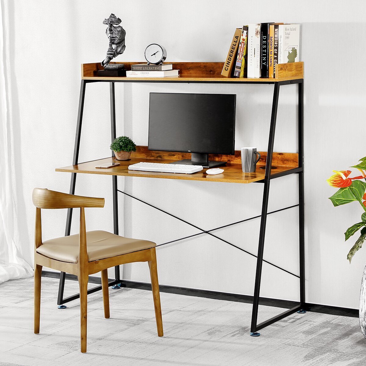 Ladder Teak Office Desk