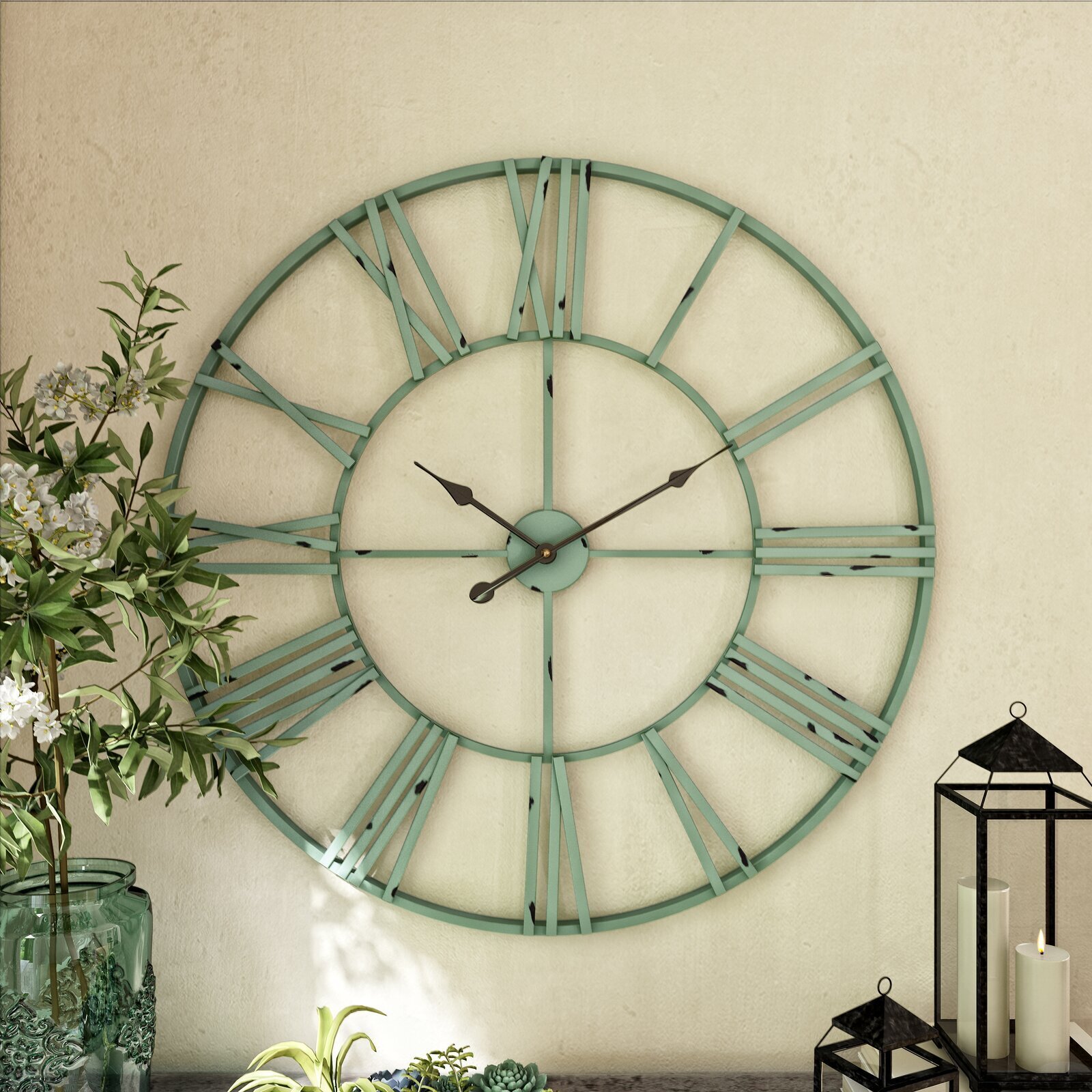 Green Wall Clocks