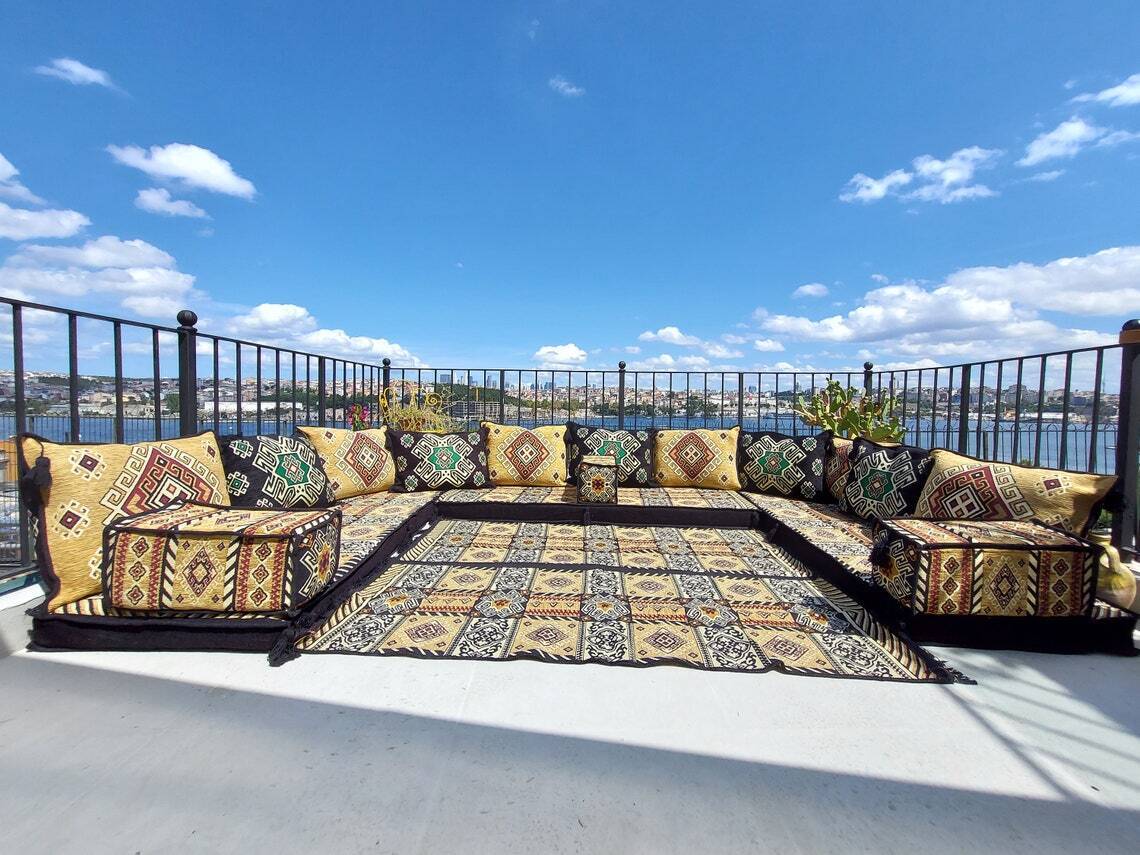 Large Moroccan Living Room Set