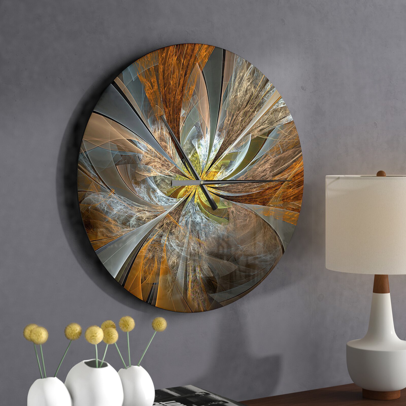 Large Unique Abstract Wall Clock