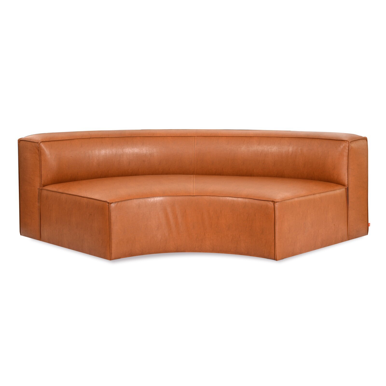Leather Armless Sectional Arc