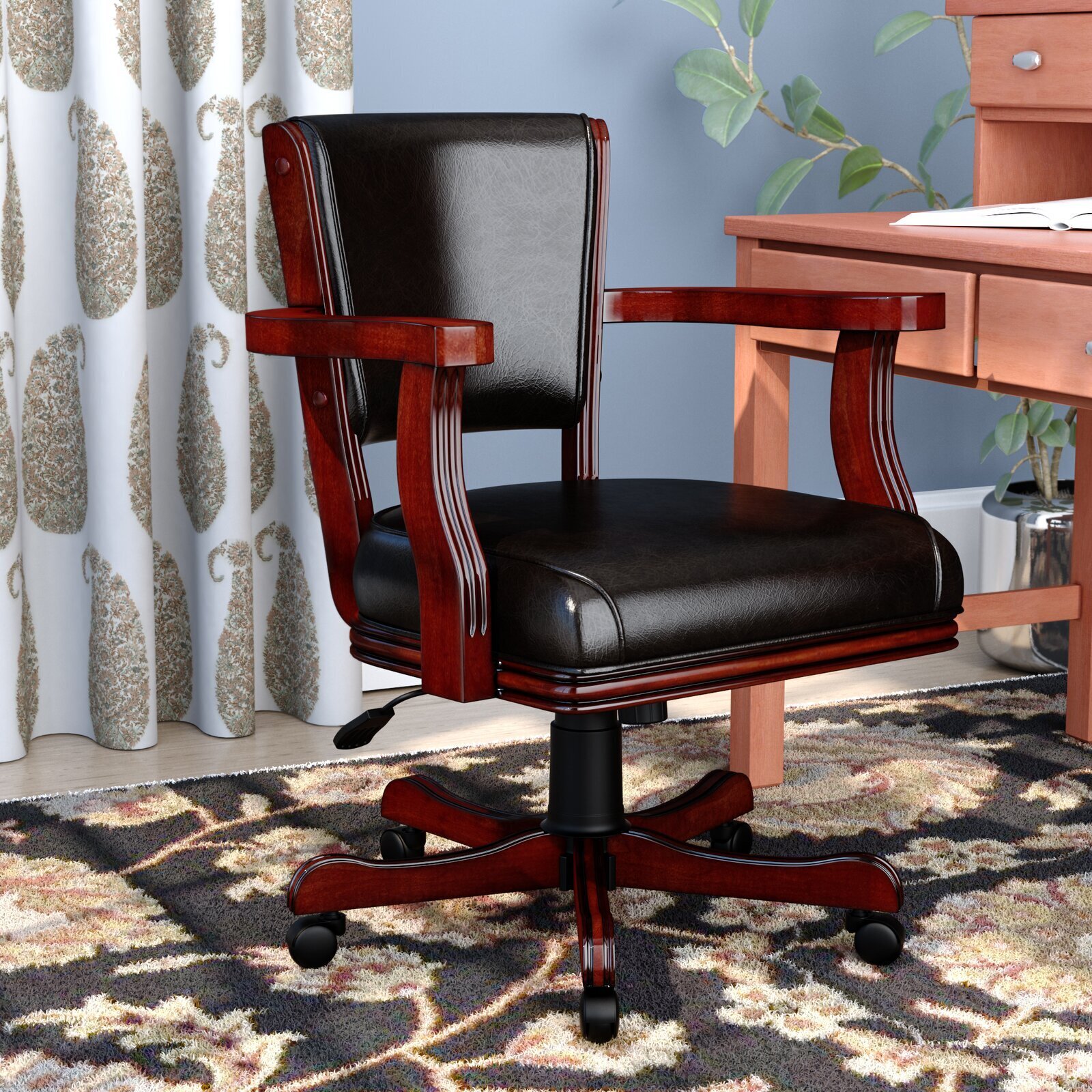 Leather Art Deco Bankers Chair