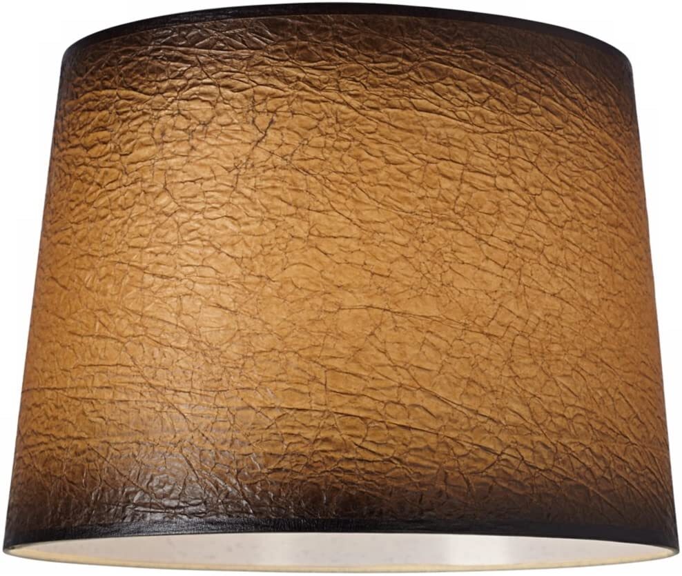 Leather style southwestern lamp shades