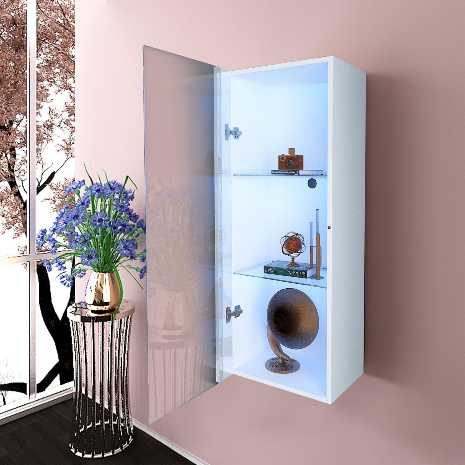 LED Wall Mounted Storage Cabinet 