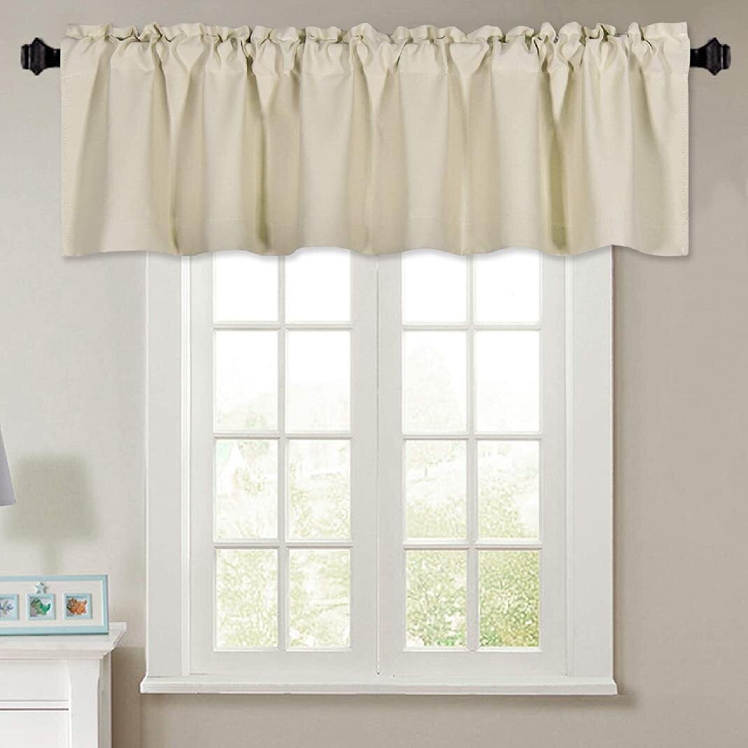 Light Beige Swag Style Large Window Valance 