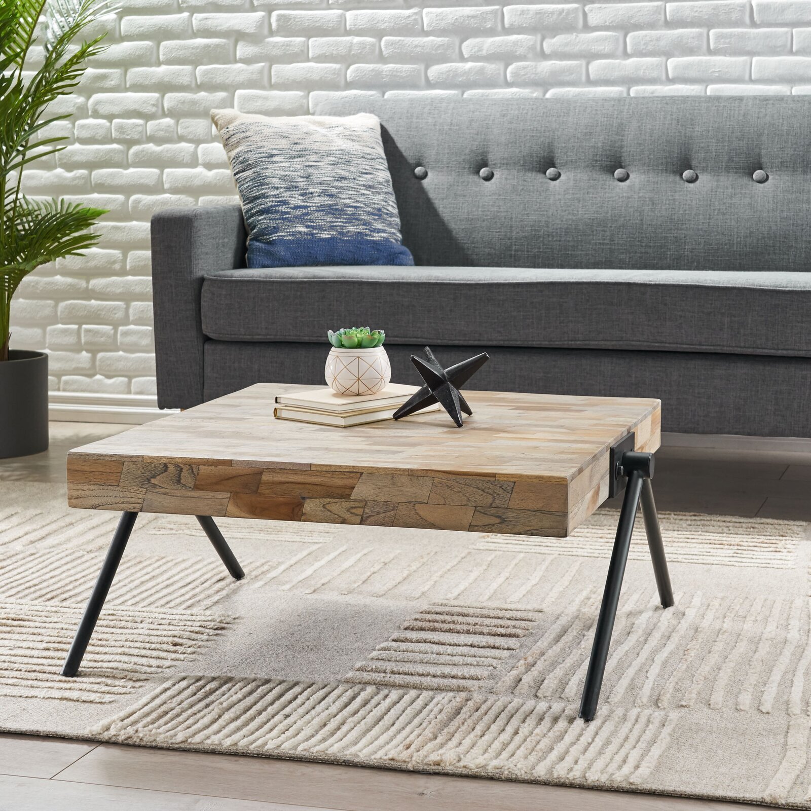 Light Brown Coffee Table Japanese Style
