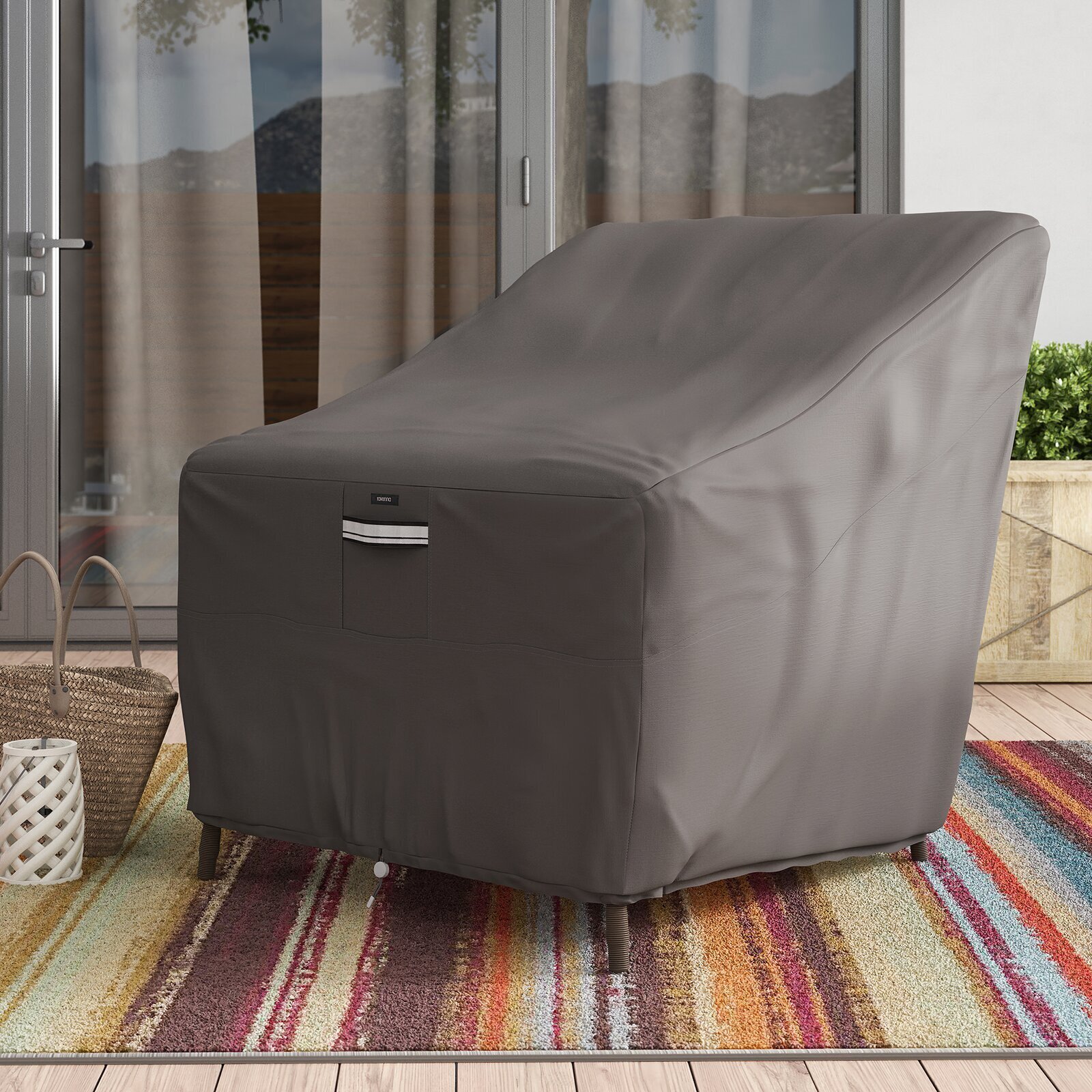 Light Grey Polyester Water Resistant Cover 