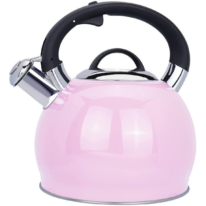 Light Pink Stainless Steel Tea Kettle Pink 