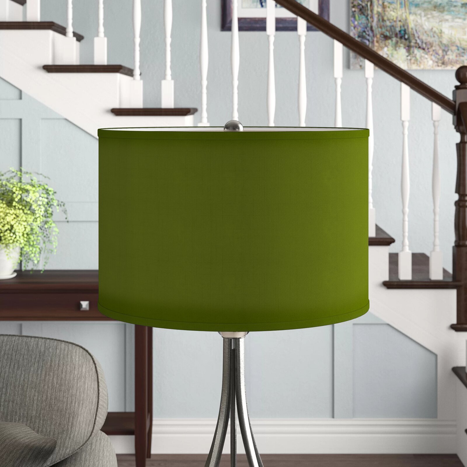 Linen Extra Large Drum Lamp Shade