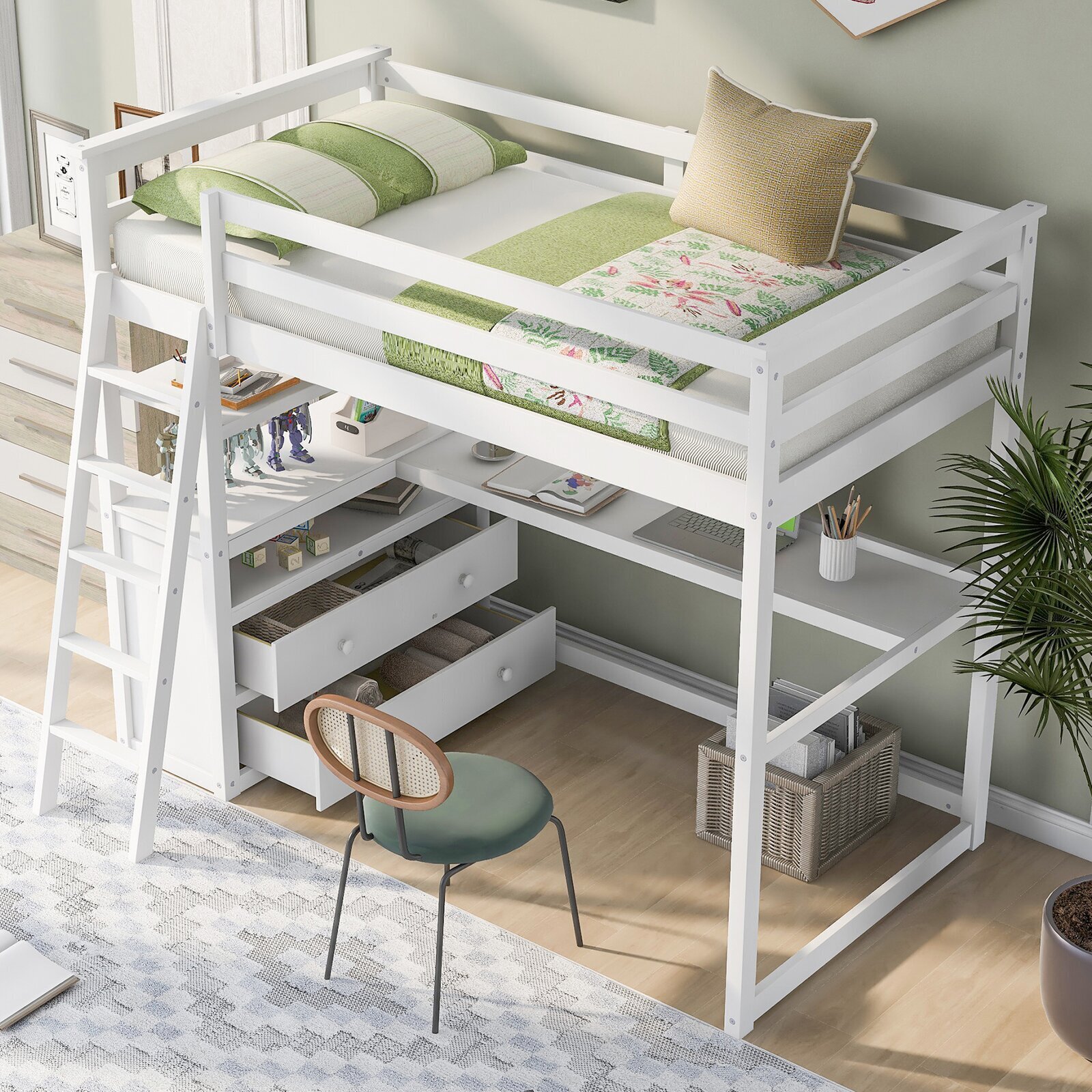 Loft Bed With Built In Desk