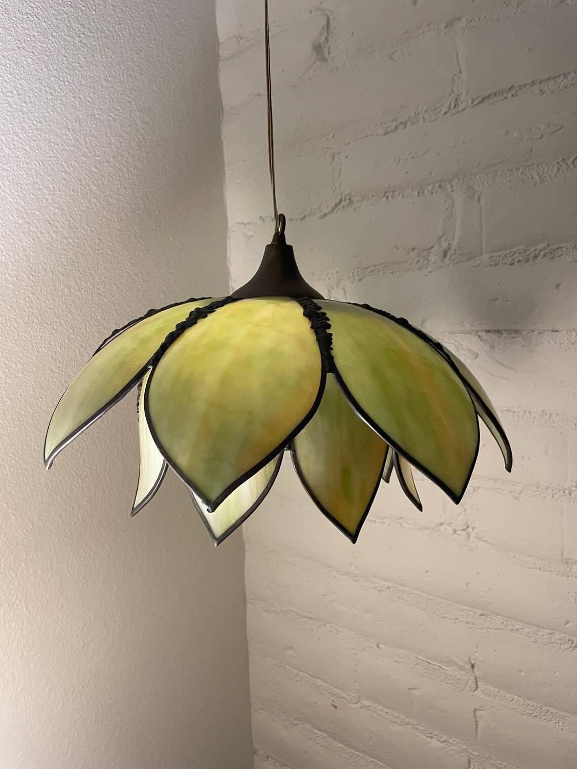 Slag Glass Lamps