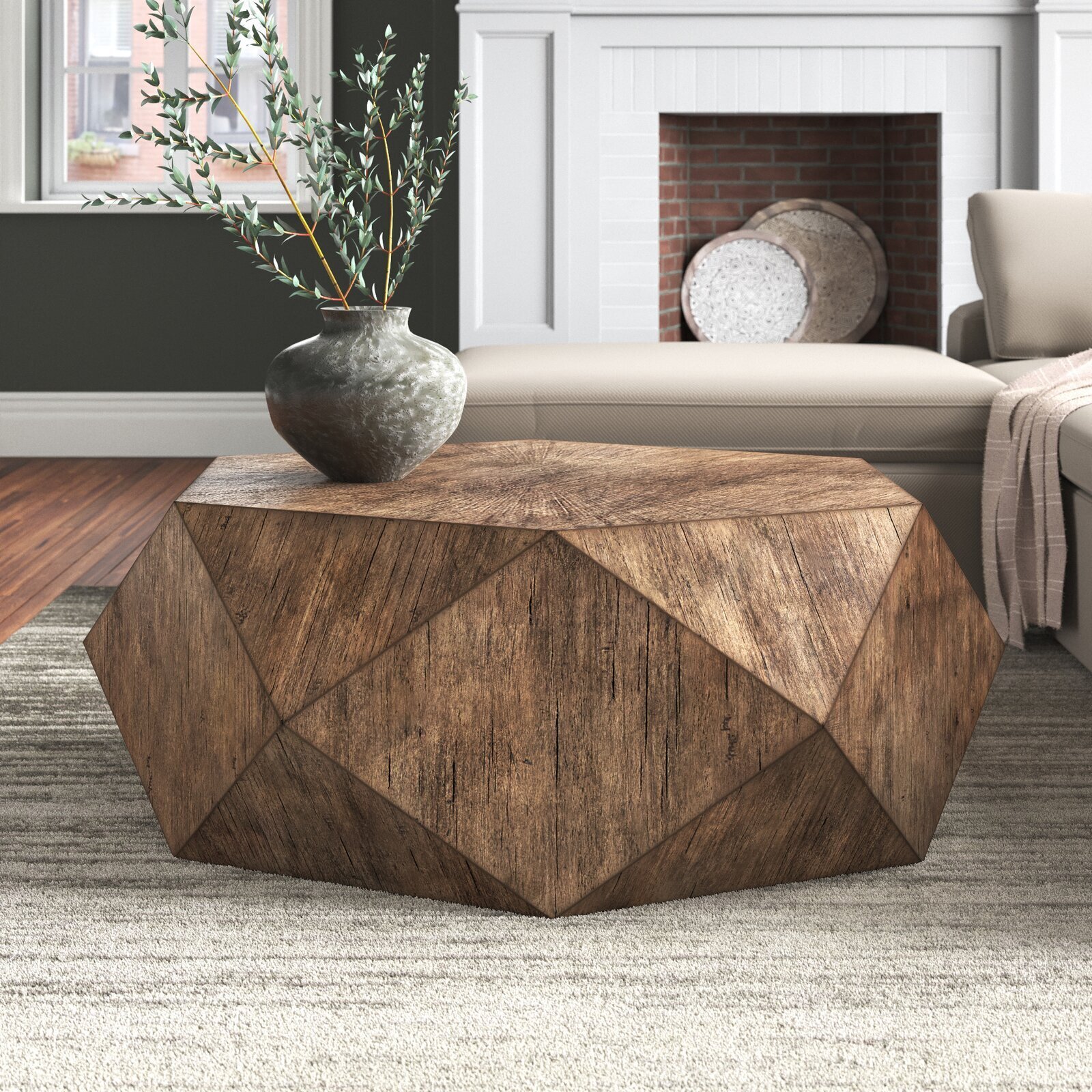 Low Irregular Coffee Table