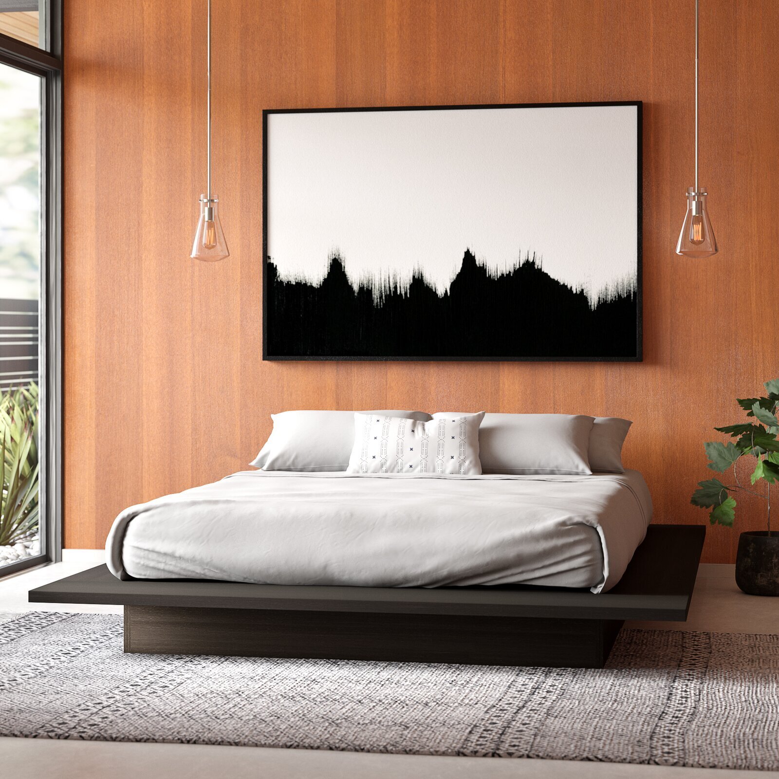 Low profile Japandi Bed Frame