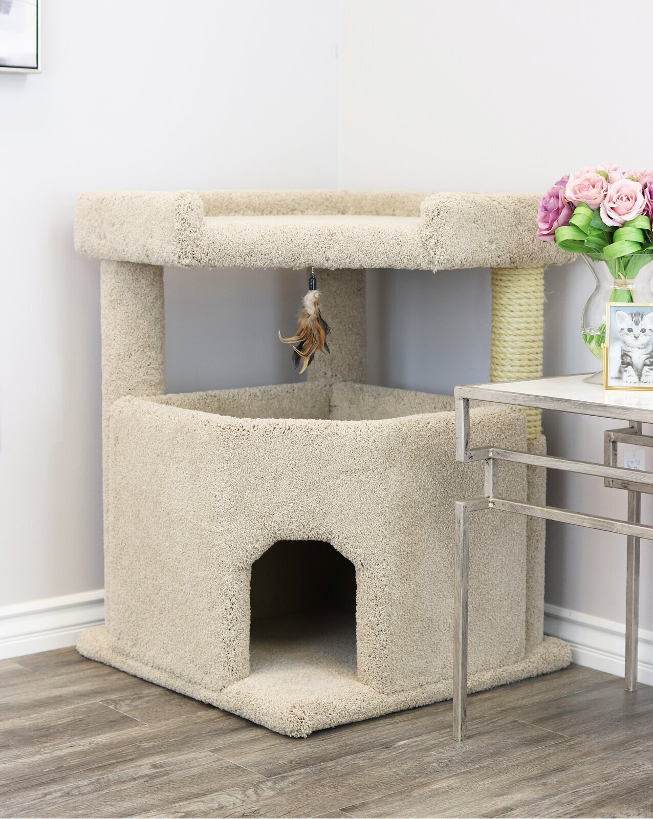 Mansion Real Wood Cat Tree