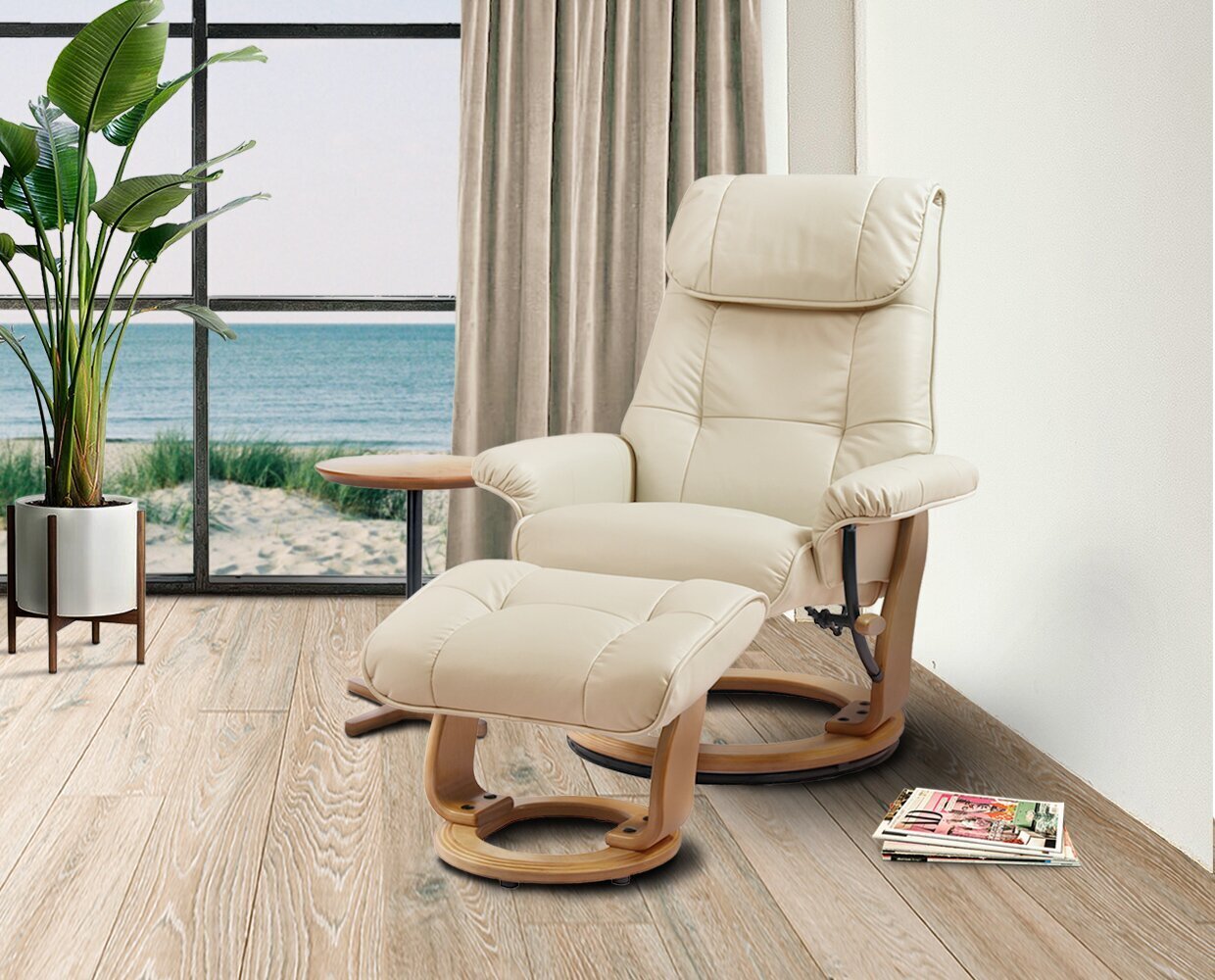 Manual Swivel TV Chair for Small Space