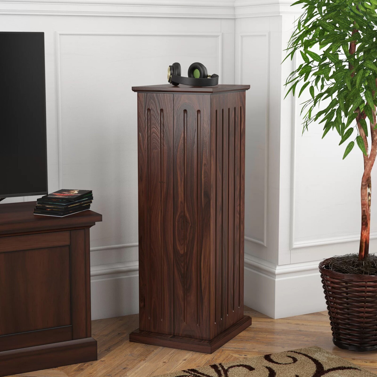 Media Storage Cabinet with Doors 