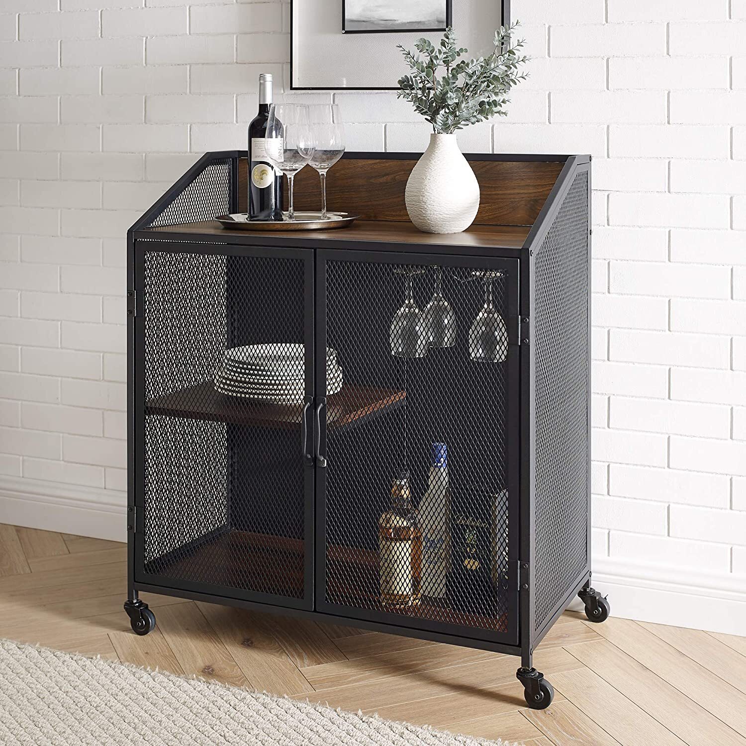 Mesh Bar Wine Cabinet
