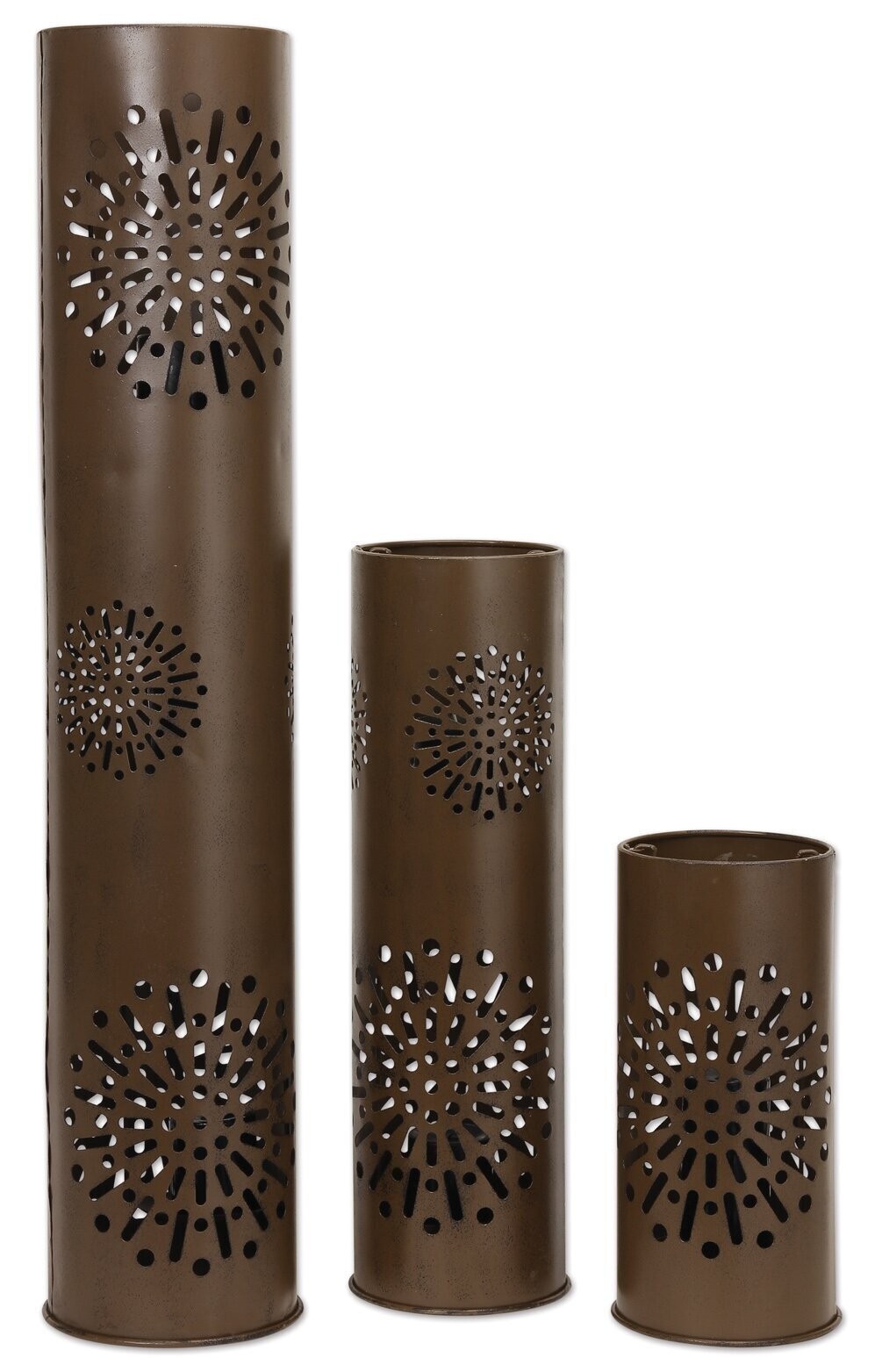 Metal candle holder floor standing for tealights