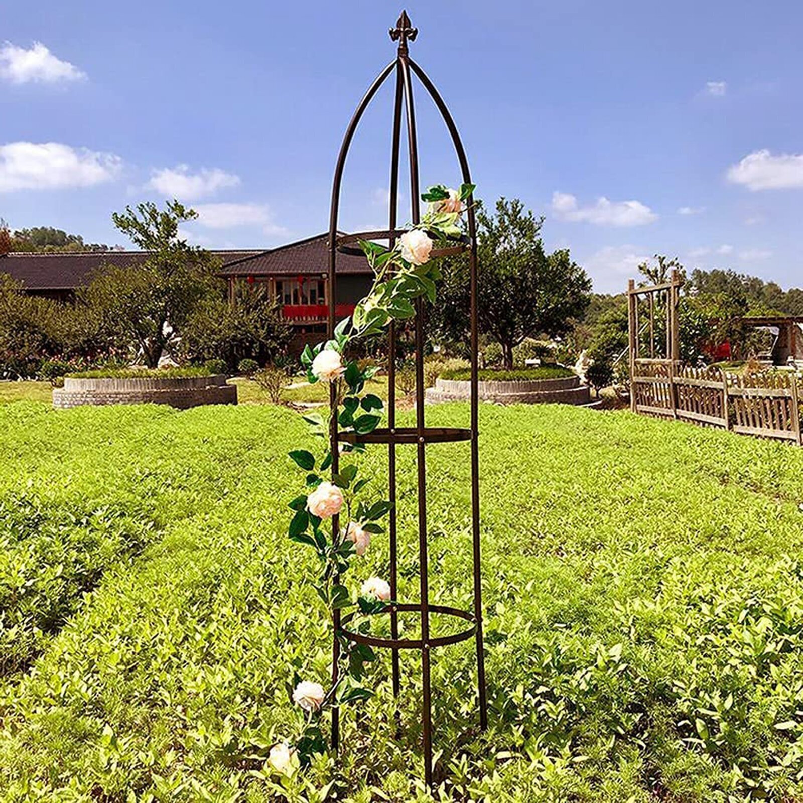Metal Obelisk Garden Trellis 