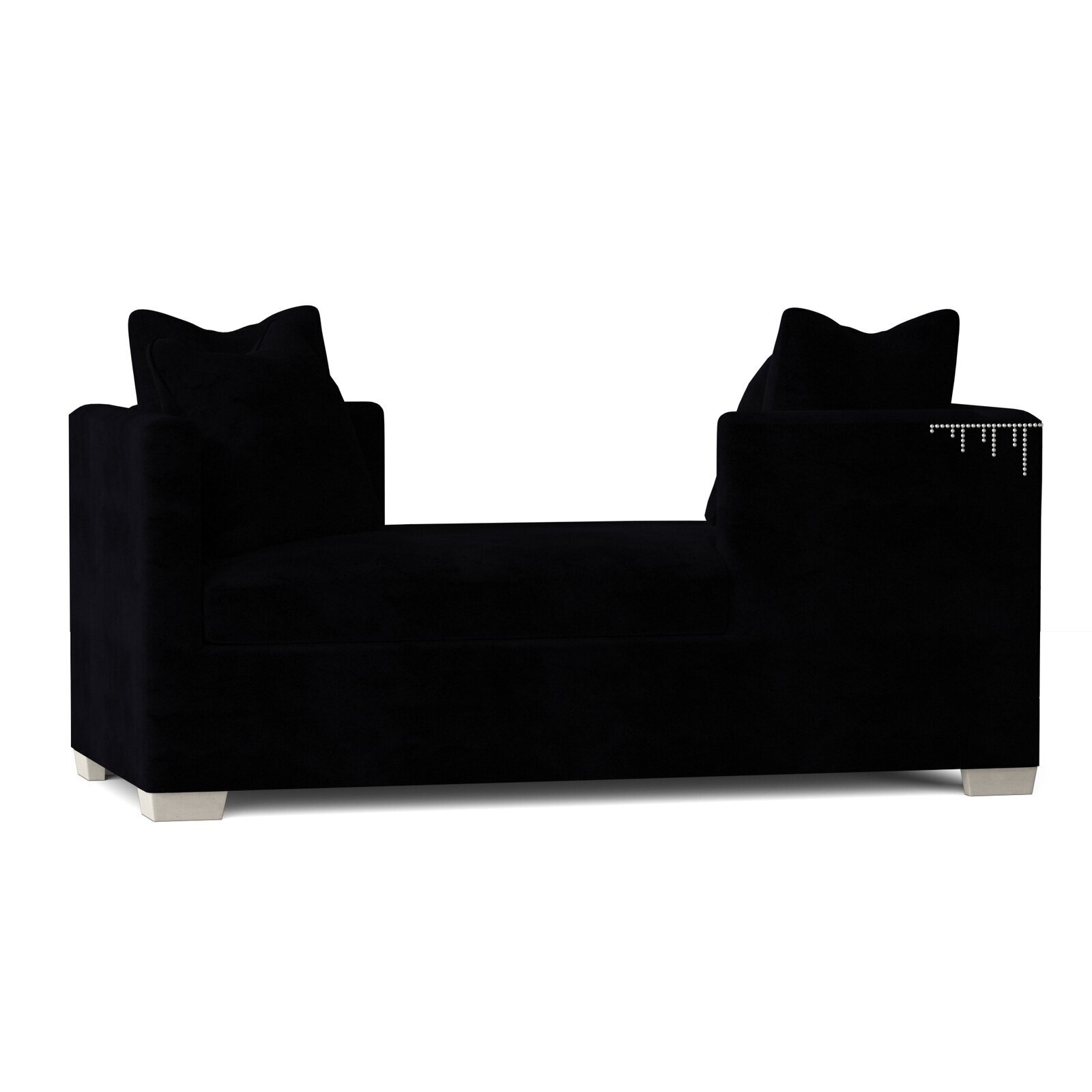 Midnight Black Chaise Lounge