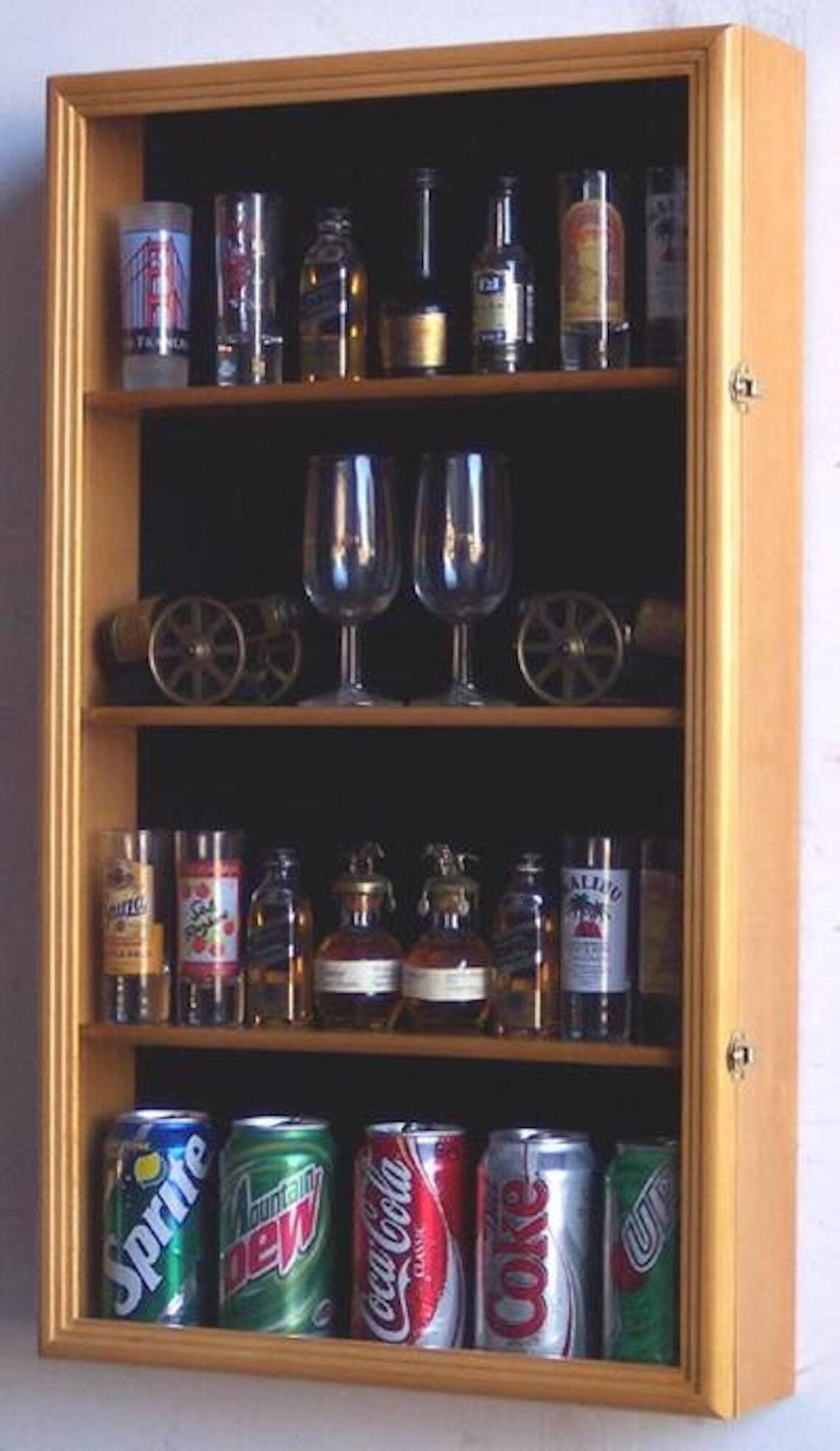 Mini liquor cabinet with lock