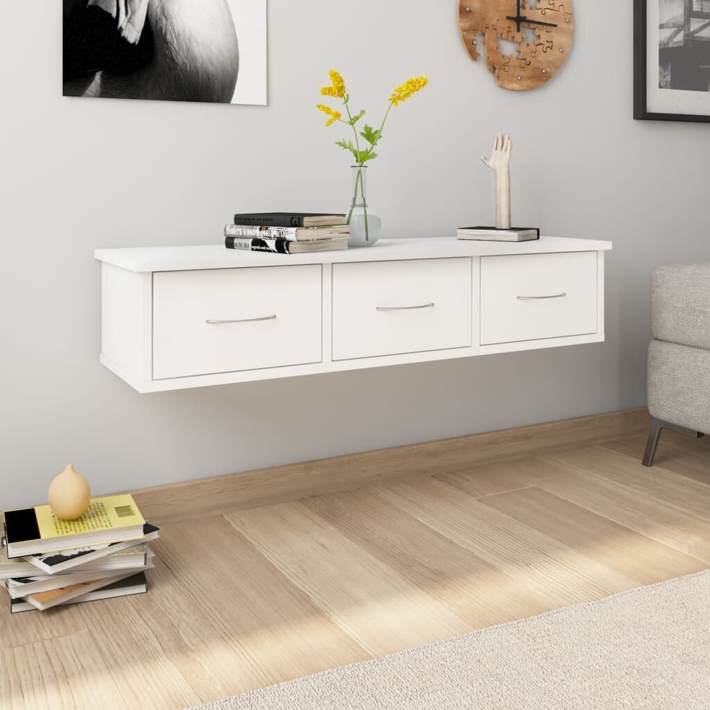 Minimal Floating Drawer Shelf Console 