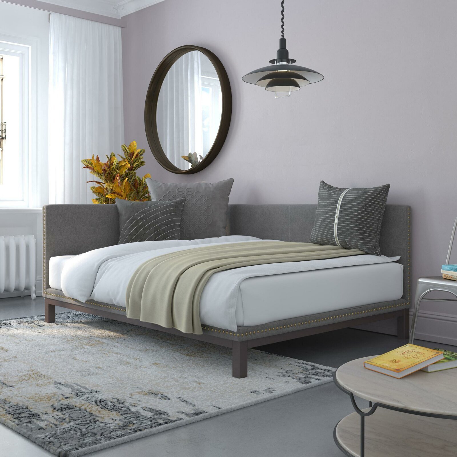 Minimalist Daybed Converts to Queen