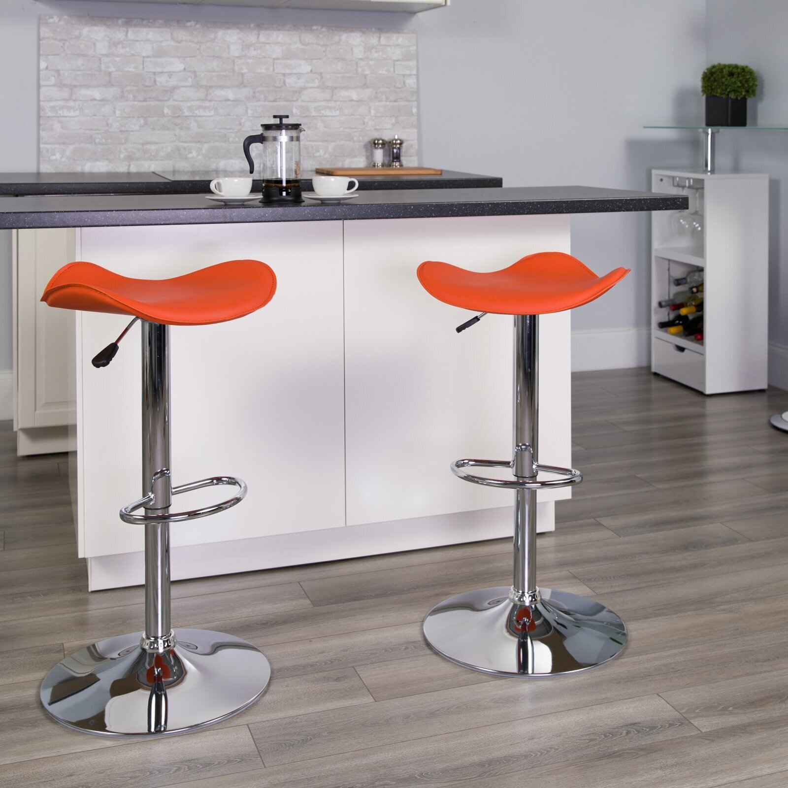 Orange Bar Stools