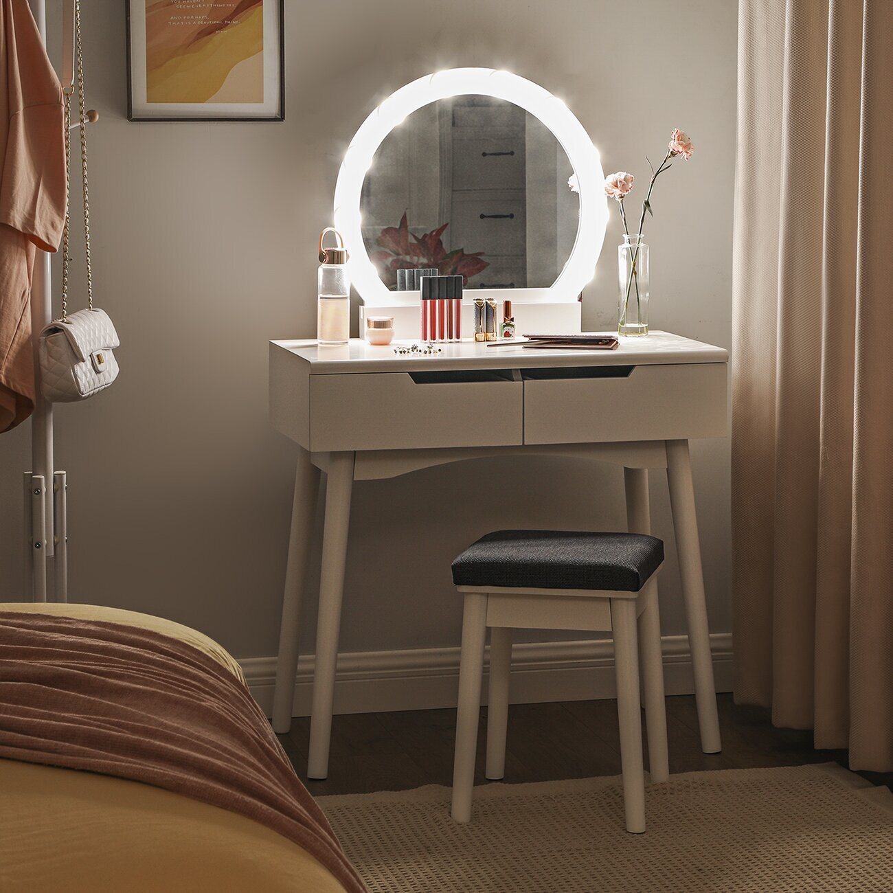 Minimalist White Vanity