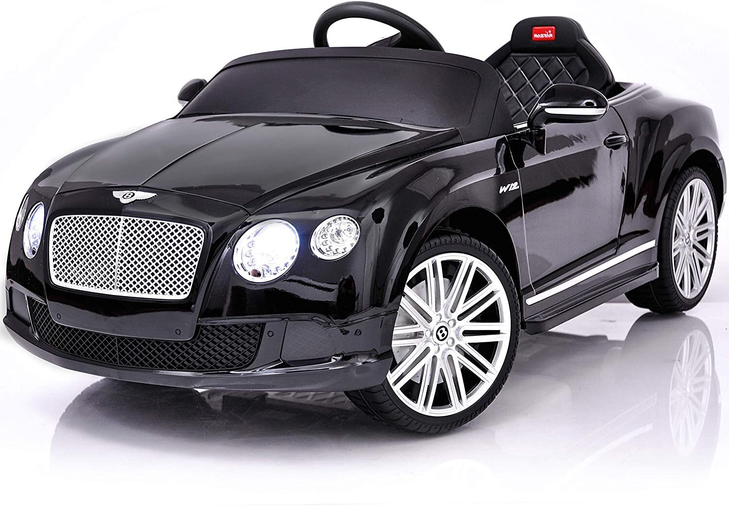 Modern Black Power Wheels Car with Opening Doors