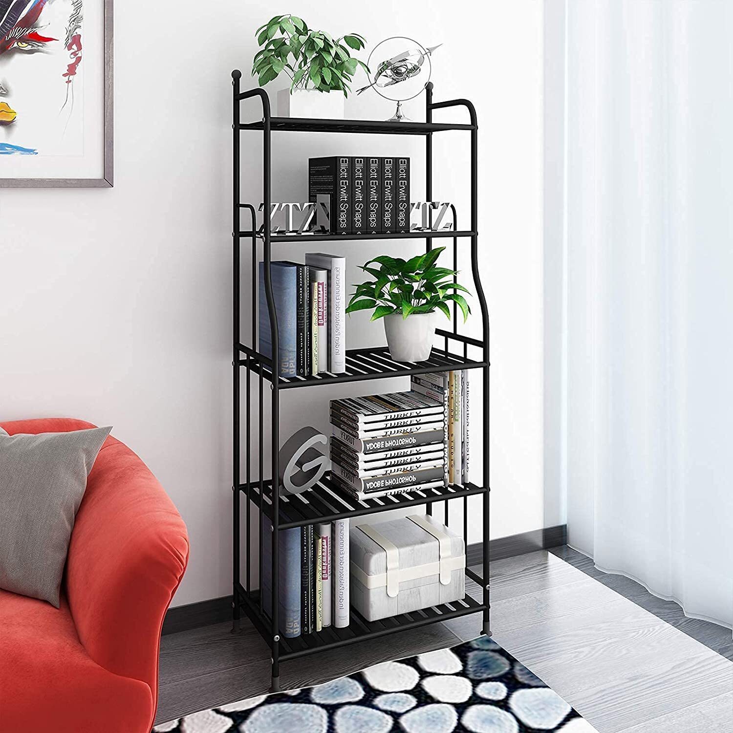 More contemporary bakers rack plant stand 