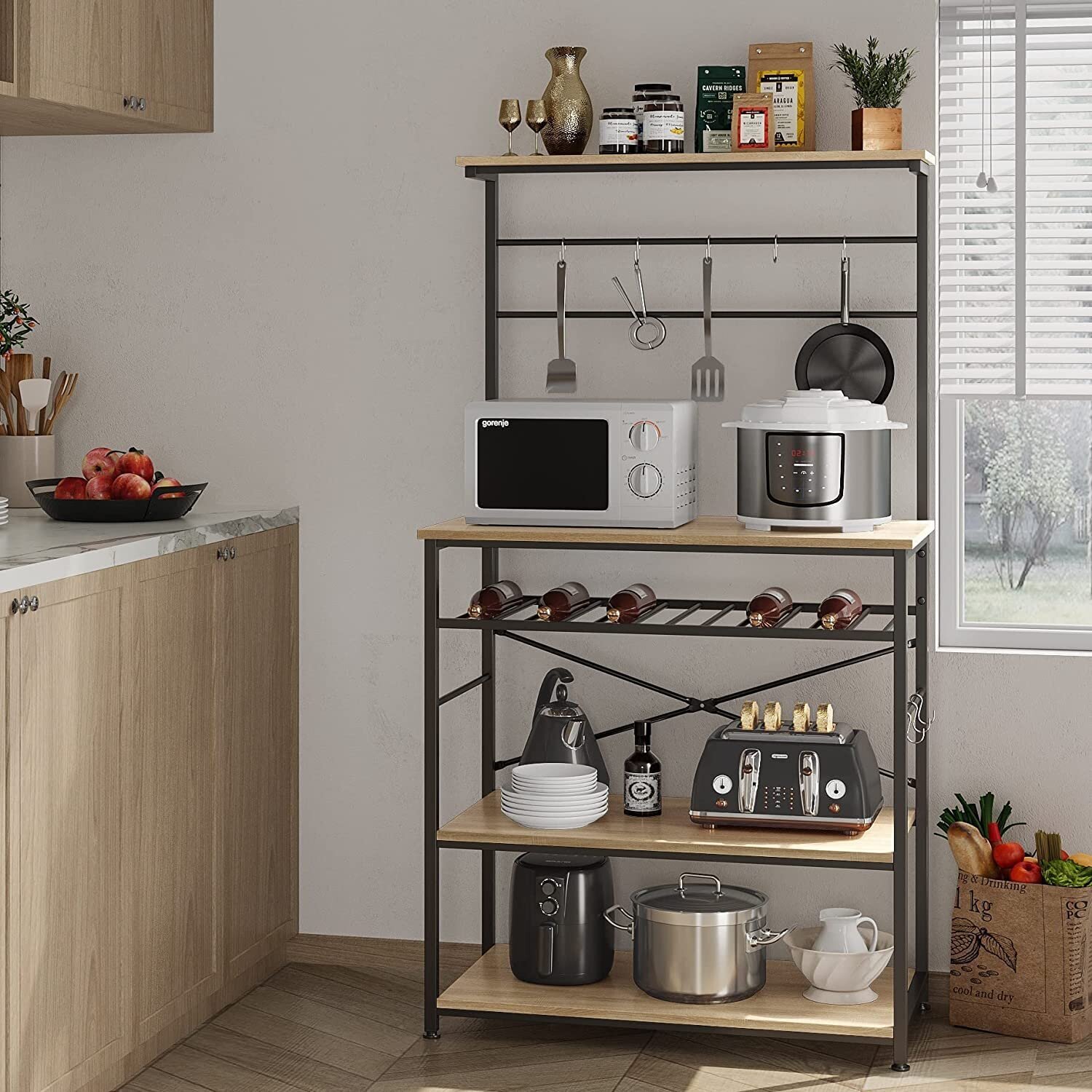 Multipurpose Baker’s Rack in Black