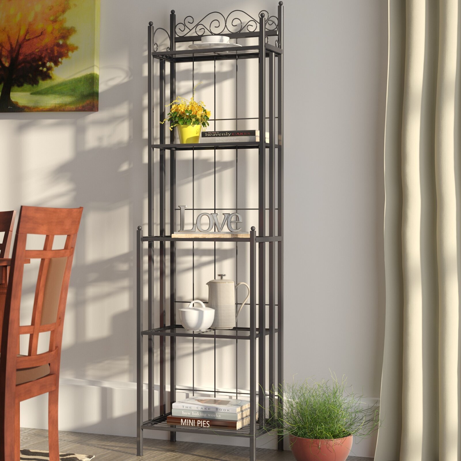 Narrow Bakers Rack