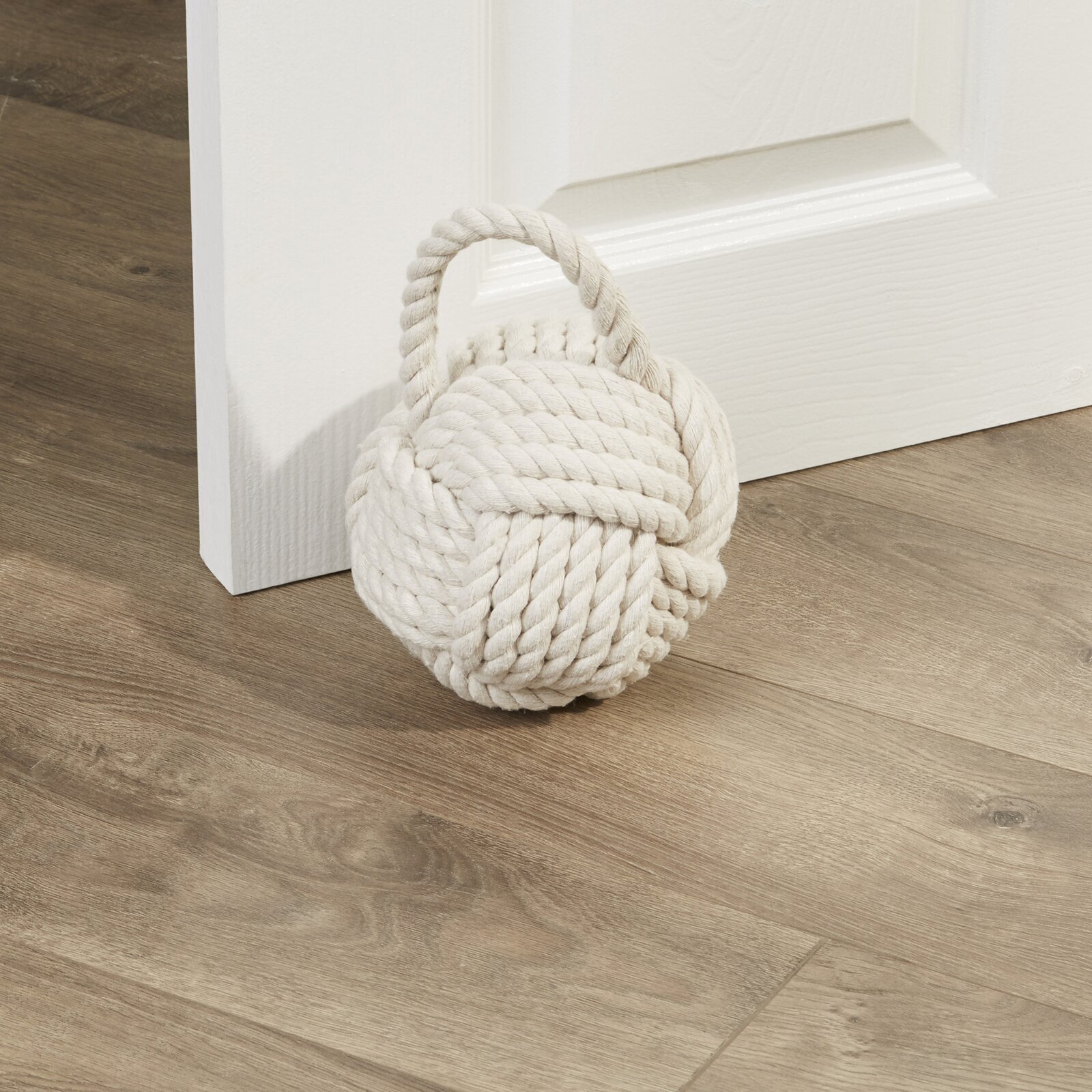 Nautical knot rope door stopper